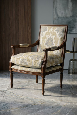 Luxury designer furniture chairs Art Deco design armchair textile living room lounge new