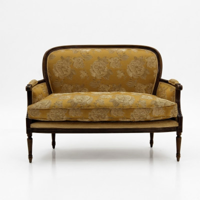 Sofa 2 seater design sofas upholstery couches textile relax classic two-seater new
