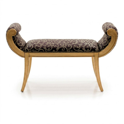 Ottoman Upholstered Footstool Furniture Living Seating Benches Seat Textile Classic