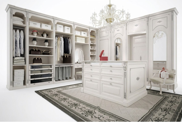Walk-in Closet Luxury Classic Wardrobe Dressing Room Custom-Made