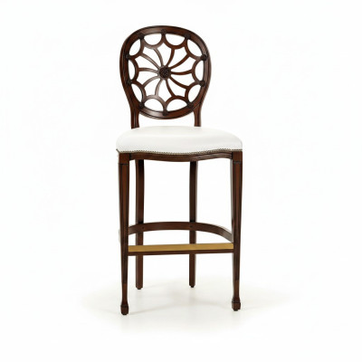 Upholstered Chairs Lounge Club Luxury Wood Armchair Design Chair Bar Stool Barstool