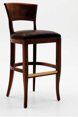 Stool Barstool Royal Upholstered Classic Velvet 1-Seater Antique Style Chair