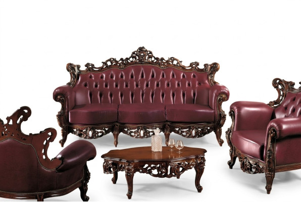 Chesterfield 3-seater couch leather sofa luxury design Italian furniture