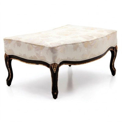 Design stool footstool seat upholstered bench upholstered seat fabric wood style