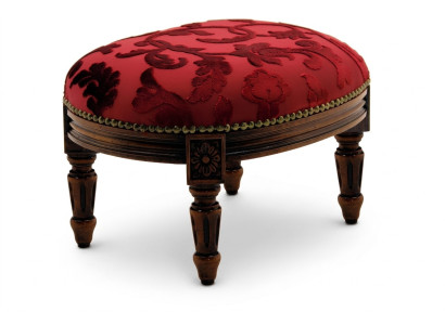 Luxurious designer upholstered stool: Multifunctional ottoman in exquisite style