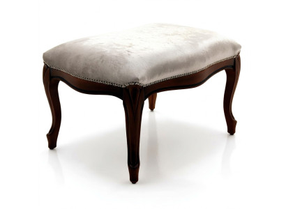 Ottoman Seat Chaise Upholstered Pouf Blue New Design Upholstery Stool Footstool