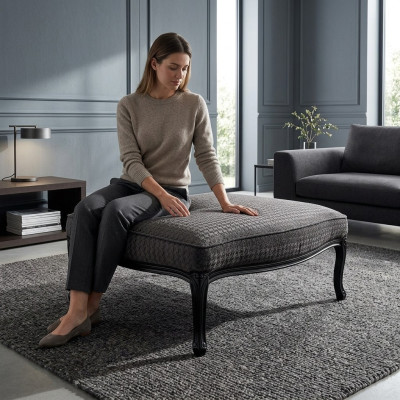 Textile stool upholstered ottoman side ottoman chaise lounge color choice