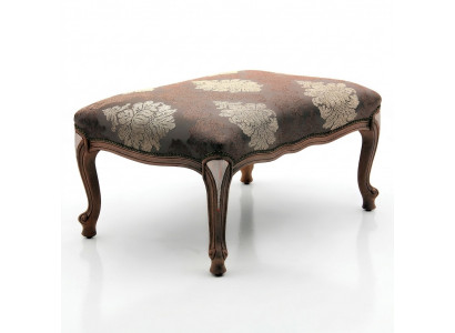 Upholstered bench footstool ottoman seating pouf living room designer stool