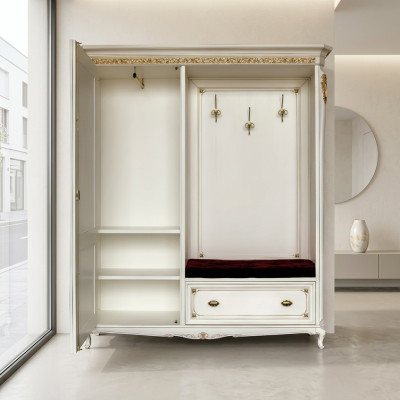 Coat rack outerwear wardrobe hallway mirror Italian wardrobe