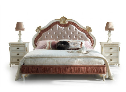 Modern design luxury bed furniture new bed 2x nightstands 3 pcs. bedroom set