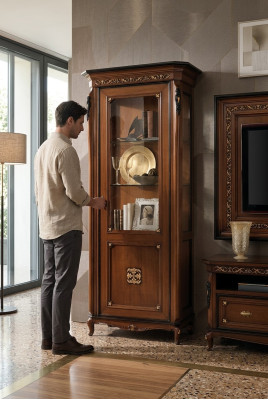 Showcase 1 Door Cabinet Display Cases Living Room Cabinets Design Cabinet Furniture Glass New