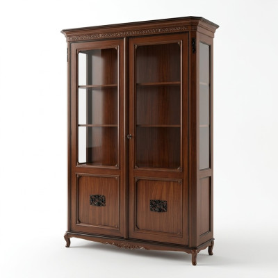 Furniture Real Wood Sideboard Designer Luxury Wood Display Cabinet Buffets Italian