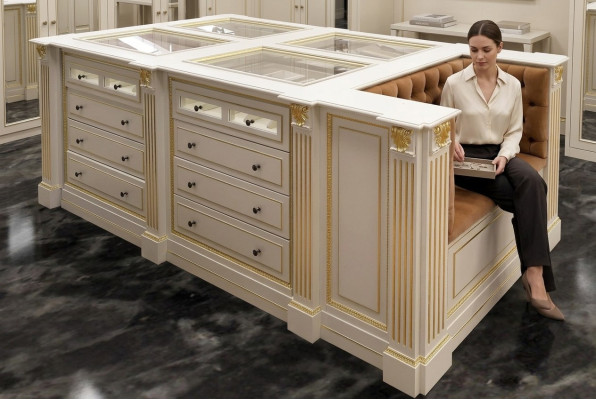 Island Walk-In Closet Dresser Dressing Room Dressers Stool Clothes