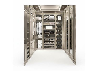 Walk-in closet luxury dressing room classic wardrobe custom-made
