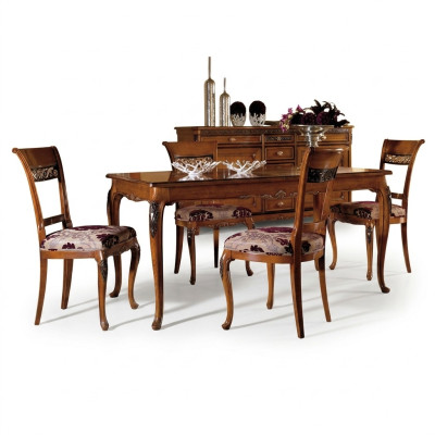 Dining table furniture set: 4 chairs set, 5-piece group, design dining room suite, new