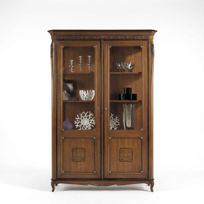 Showcase glass cabinet solid wood display case living room furniture sideboard solid wood
