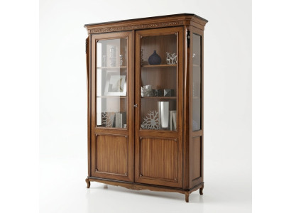 Furniture wood brown display cabinet chic display cabinet Italian furniture classic