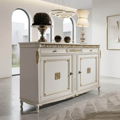 Dining room cabinets, country-style sideboard, freestanding wooden furniture, buffet cabinet, new.