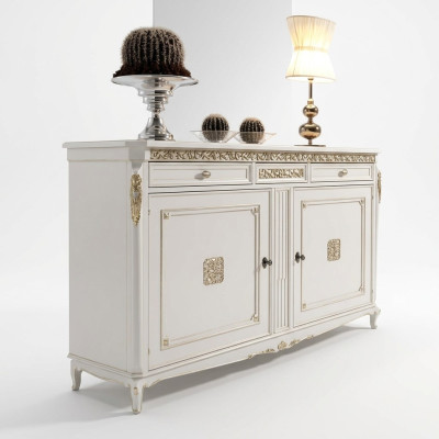 Dining room cabinets, country-style sideboard, freestanding wooden furniture, buffet cabinet, new.