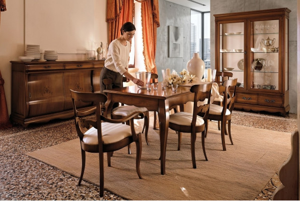 Classic set 2x chairs with armrests 4x chairs chair set dining room group new
