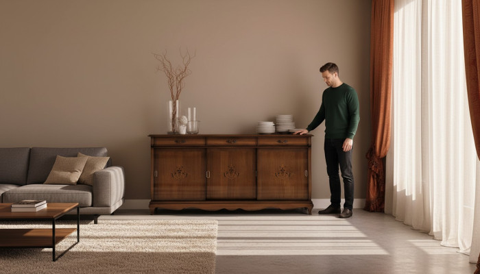 Dressers Brown Sideboards Solid Wood Cabinet Furniture Dresser Sideboard