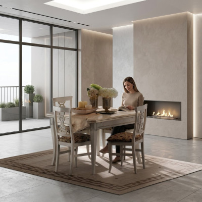 Furniture Interior Tables Solid Wood Table New Luxury Dining Table Italian Design