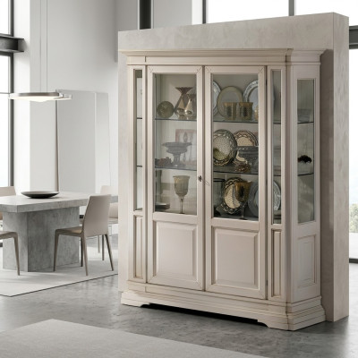 Living room furniture sideboard solid wood display cabinets glass cabinet solid wood display cabinet
