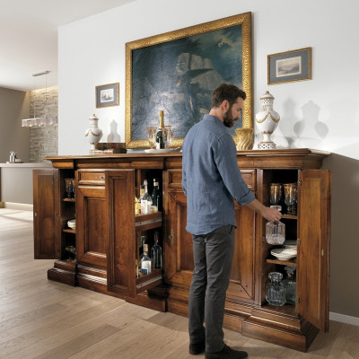 Furniture Italian Furniture Sideboard Dresser Classic Cabinet Solid Wood