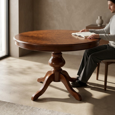 Dining room tables round furniture dining table luxury round table solid wood Italy new