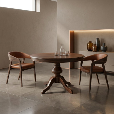 Dining room tables round furniture dining table luxury round table solid wood Italy new