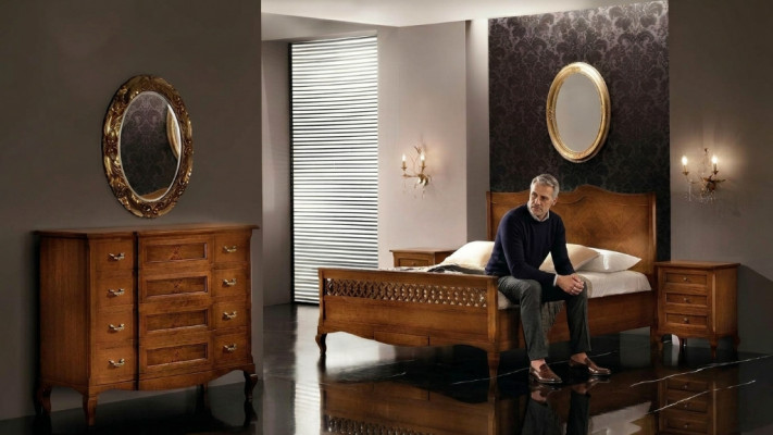 Bed Nightstand Dresser 4-piece Bedroom Set Design Classic Luxury New Beds