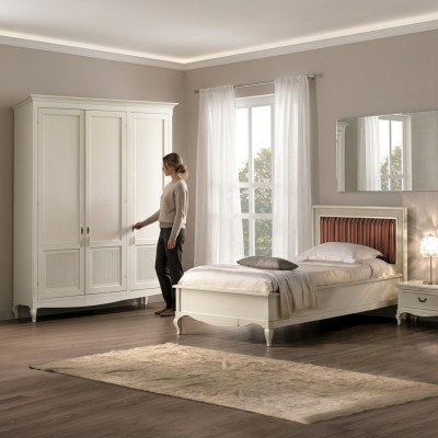 Furniture New Bed Nightstand 3-piece Bedroom Set Design Art Deco Luxury Beds