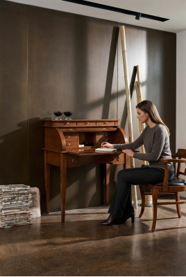 Italian furniture office wood tables desk secretary desks