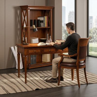 Solid Wood Furniture Office Secretary Desk Table Italian Furnishings New