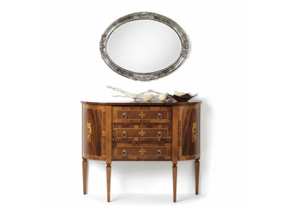 Dressers Italian Furniture Solid Mirror 2-piece Dresser Sideboard Cabinet Wood