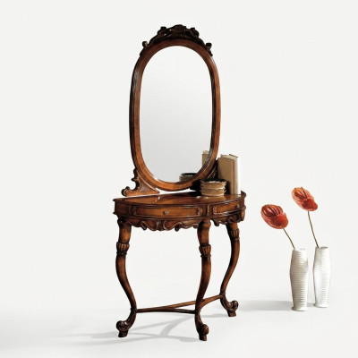 Tables Consoles Table Side Bedroom Wood Mirror + Console Table Dressers