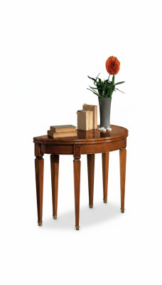 Furniture Solid Wood Italy Round New Dining Table Oval Wooden Table Furniture