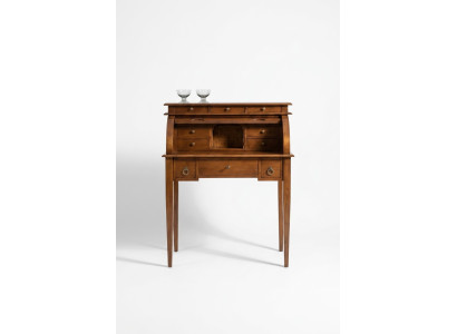 Work Desk Secretary Office Furniture Solid Wood Secretary Table Desk Brown