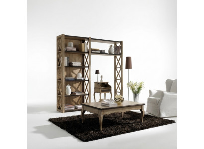 Bookshelf Table Cabinet Wardrobe 2-piece Office Furniture Solid Wood Desk