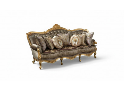 Sofa 3-seater couches sofas Art Deco three-seater fabric sofas couch upholstery new