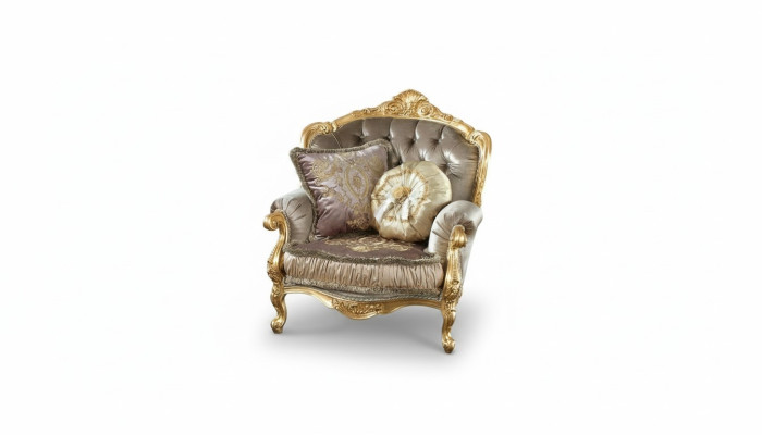 Furniture Chairs New Art Deco Design Armchair Textile Living Room Lounge Luxury Design