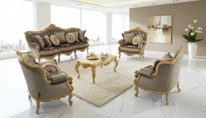 Sofa Set 3 2 1 1 Seater Relax Couch Upholstery Set Designer New Textile