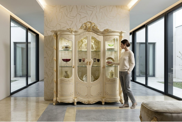 Cabinet Solid Wood Sideboard Display Cabinet Living Room Furniture Solid Wood Display Glass