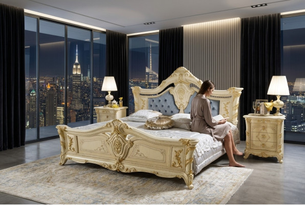 Furniture Design Furniture Italy Bed Furniture Double Bed Natural Wood Bedroom