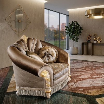 Upholstered Relax Fabric Textile Lounge Club Single-seater Furniture New Armchair Designer Chair