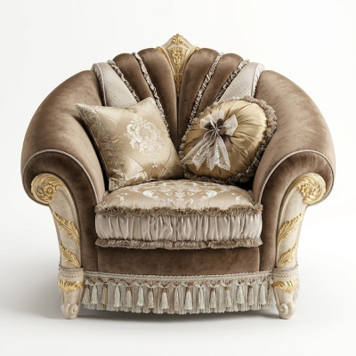Upholstered Relax Fabric Textile Lounge Club Single-seater Furniture New Armchair Designer Chair