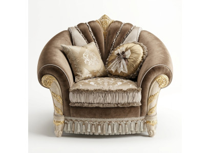 Upholstered Relax Fabric Textile Lounge Club Single-seater Furniture New Armchair Designer Chair