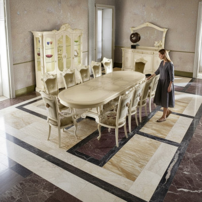 Table luxury dining table Italian design furniture furnishing tables solid wood