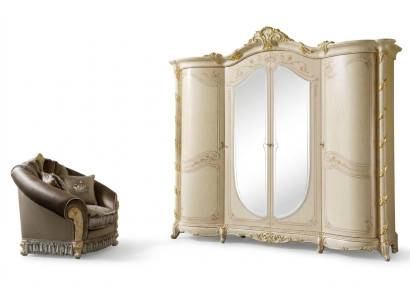 Furniture Baroque New Classic Wardrobe Cabinets Bedroom Wardrobe Wood