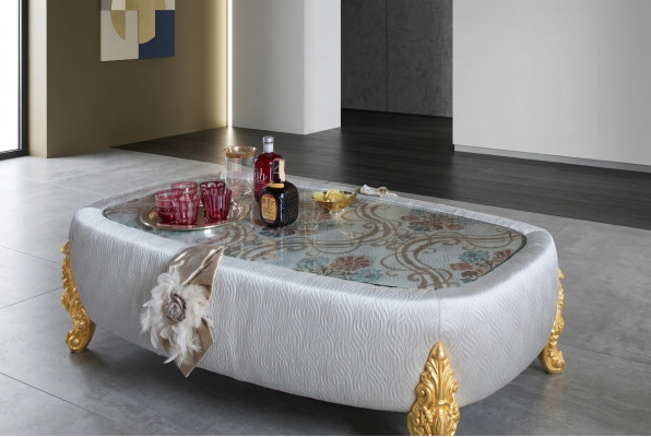 Exclusive wooden coffee table for the living room is a wonderful addition to your interior design.